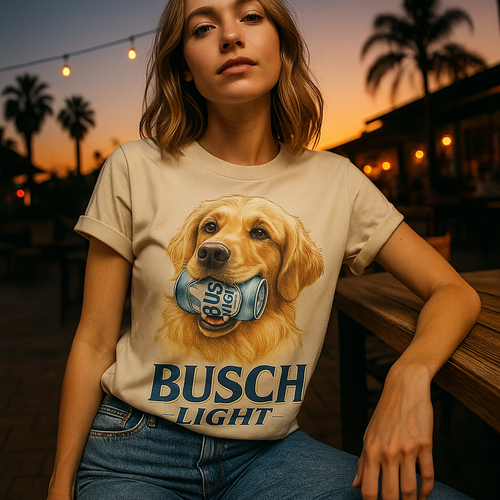Busch Light Dog T-shirt