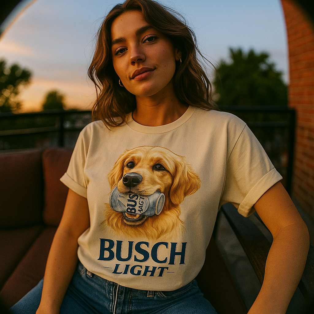 Busch Light Dog T-shirt