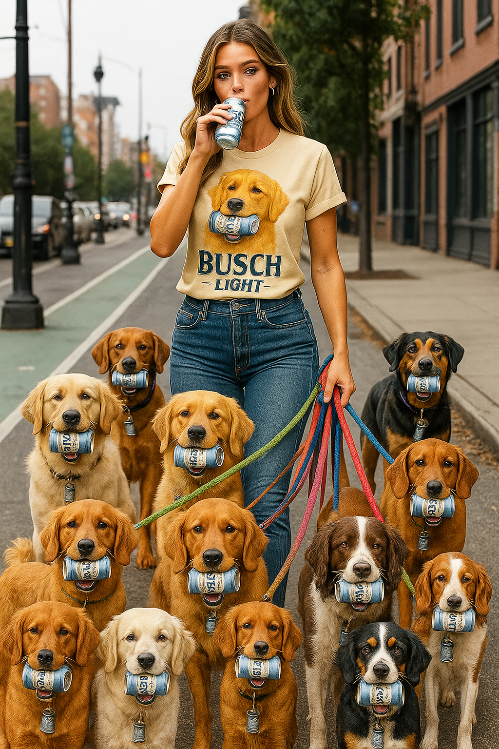 Busch Light Dog T-shirt