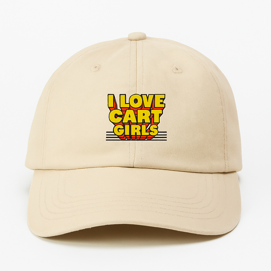 I Love Cart Girls Dad Hat